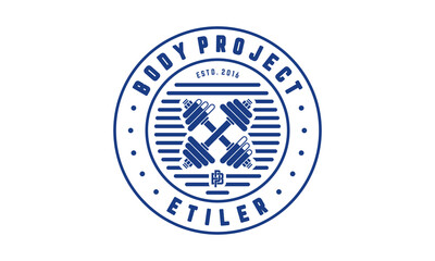 Fitness logo design vector