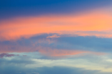 beautiful colorful sky and cloud in twilight time background