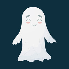 Cute good cartoon ghost