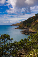 Fototapeta premium view of the coast of the sea