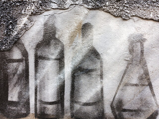 Background old cracked walls of the building for any of your design