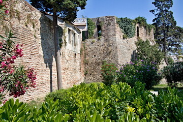 Fototapeta premium Wall in Durres town. Albania. Europe.