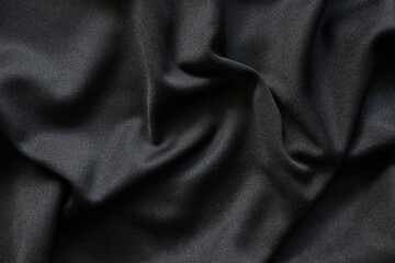 Plakat Black fabric luxury cloth texture pattern background