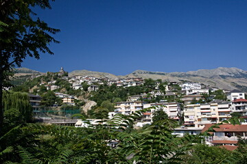 View of Gjirokaster city. Albania. Europe.