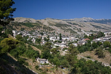 Fototapeta na wymiar View of Gjirokaster city. Albania. Europe.