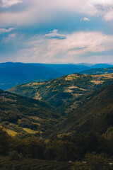 Gate of Podrinje in Western Serbia. Viewpoint overlooking the mountains and the valley