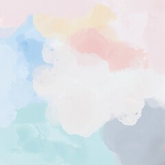 Abstract watercolor mood background with  colorful clouds