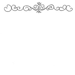 pattern for the title, book, lettering, diploma at the beginning of the text with curls