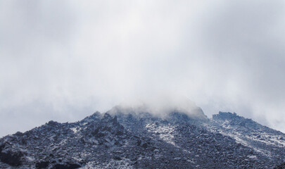 Nieve y turismo en el Nevado de Toluca, Mexico