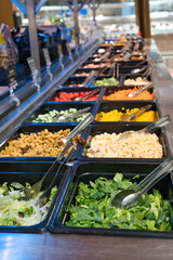 Healthy and fresh salad bar