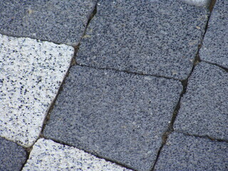 Grey paving stones