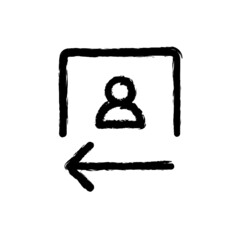 vector illustration hand drawn icon ofalign landscape
