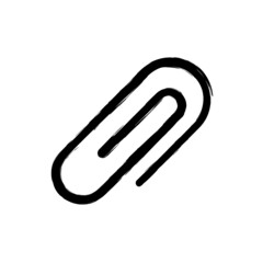 vector illustration hand drawn icon ofattachment