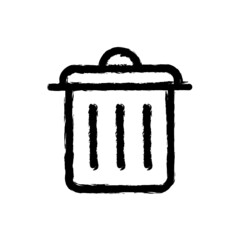 vector illustration hand drawn icon ofbin 2