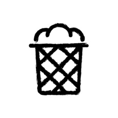 vector illustration hand drawn icon ofbin paper 2