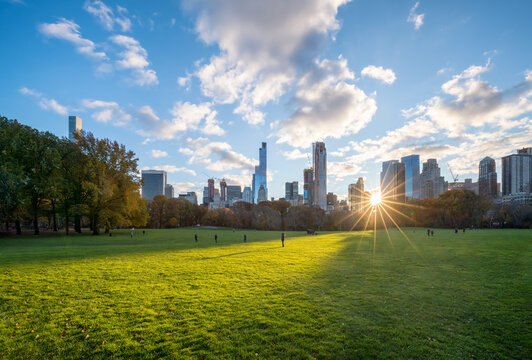 Fototapeta Central Park in Midtown Manhattan, New York City, USA