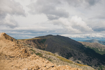 Mountain landscape Konzhakovskiy Kamen ural