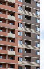 Facade of a modern apartment building
