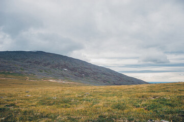 Mountain landscape Konzhakovskiy Kamen ural