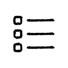 vector illustration hand drawn icon oflist bullets 1