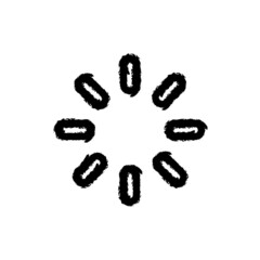 vector illustration hand drawn icon ofloading