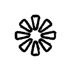 vector illustration hand drawn icon ofloading 1