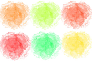 abstract watercolor background. multi-colored splashes. red, yellow, orange, green.