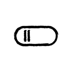vector illustration hand drawn icon ofsettings off