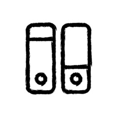 vector illustration hand drawn icon ofsettings toggle vertical
