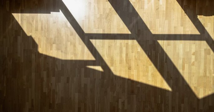 Timelapse top view shot of moving window shadows  shot in 4k