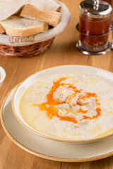 Turkish Traditional Tripe Soup / iskembe corbasi.