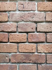 beautiful industrial background and texture of brown brick masonry