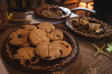 Fototapeta na wymiar Tudor biscuits / cookies, old-fashioned recipe
