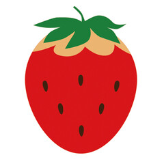 a cute little strawberry illustration