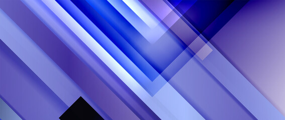 Obraz premium Dynamic lines on fluid color gradient. Trendy geometric abstract background for your text, logo or graphics