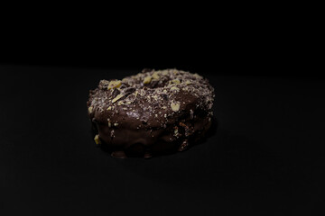 chocolate donuts concept dessert advertising of sweet bakery campaign