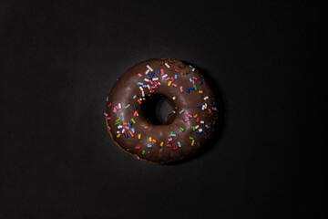 chocolate donuts concept dessert advertising of sweet bakery campaign