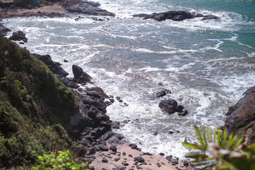 waves and rocks