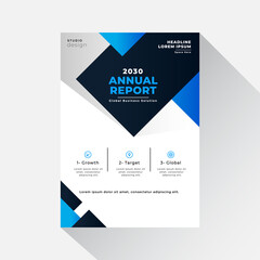 Business Conference brochure flyer design layout template in A4 size, with nice background, vector eps10