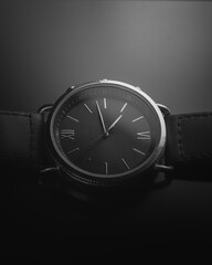 watch on black background