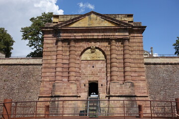 Porte de Bale sur les fortifications Vauban à Neuf-Brisach