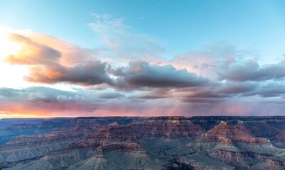 Fototapeta na wymiar scenic panorama of grand canyon at south rim