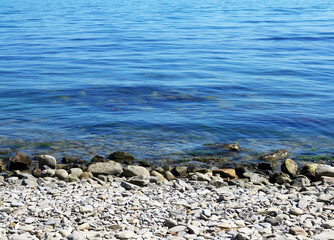Beautiful scenery of the Black Sea coast near Novorossiysk, Russia