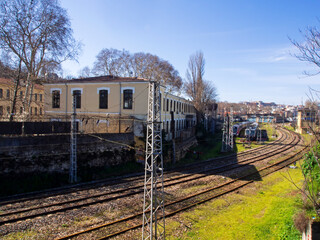 Fototapeta premium Old railways in Sirkeci, Istanbul, TURKEY.