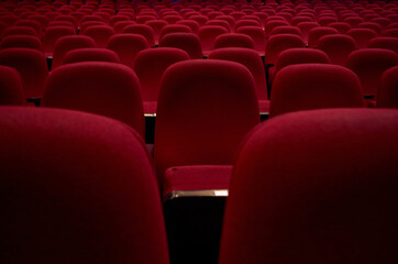 Theater red chairs