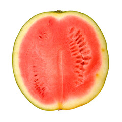 fresh half of watermelon isolated on white