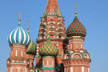 Fototapeta na wymiar Catedral de San Basilio en Moscú Plaza Roja