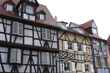 Fototapeta premium Façades de maisons à colombages à Colmar