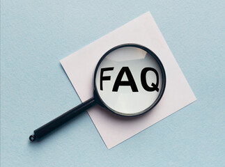 FAQ word text acronym inscription, frequently asked questions