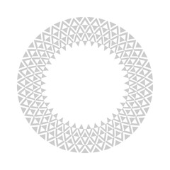 Circle geometric pattern for decorative round frame.